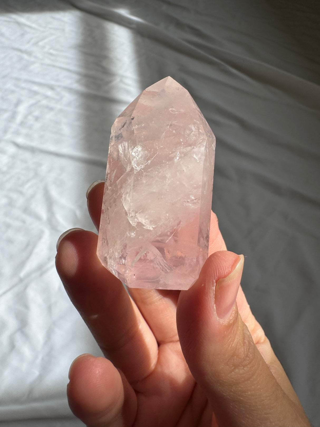 Gemmy Rose Quartz Tower