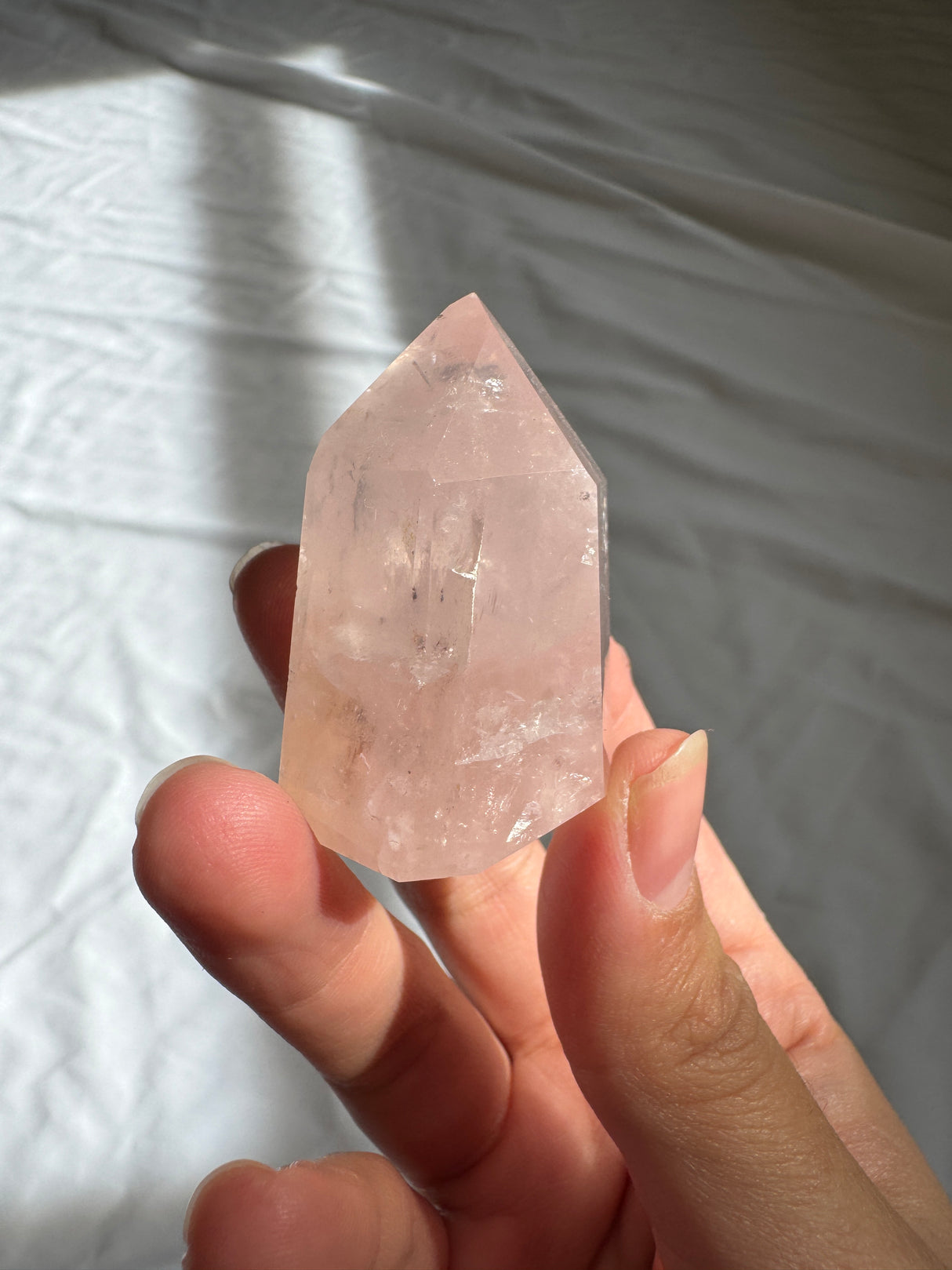 Gemmy Rose Quartz Tower