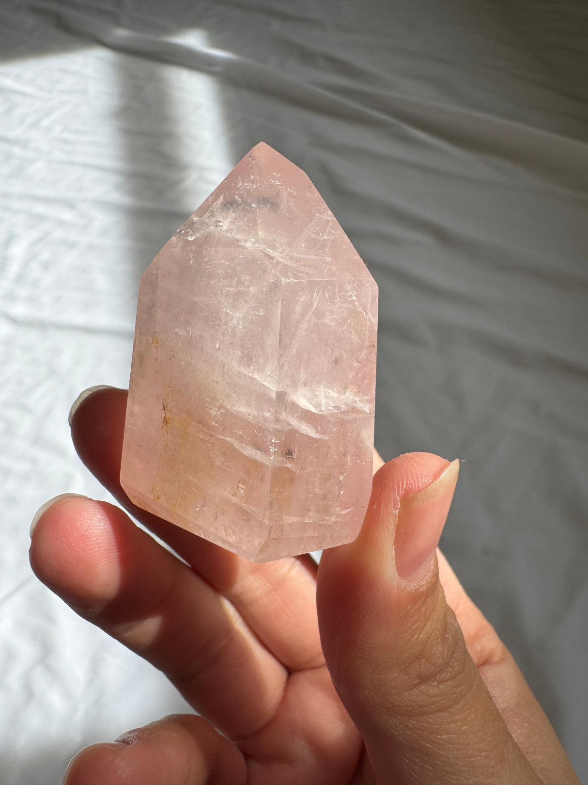 Gemmy Rose Quartz Tower