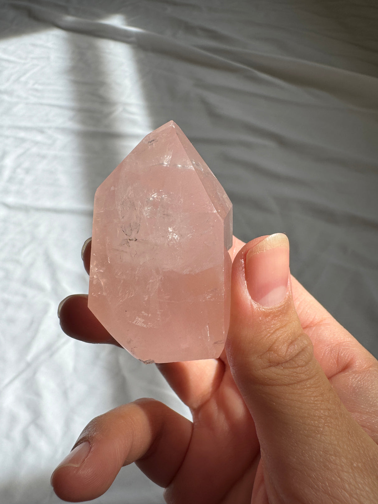 Gemmy Rose Quartz Tower