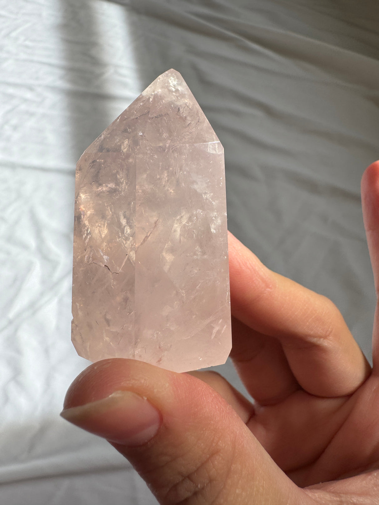 Gemmy Rose Quartz Tower