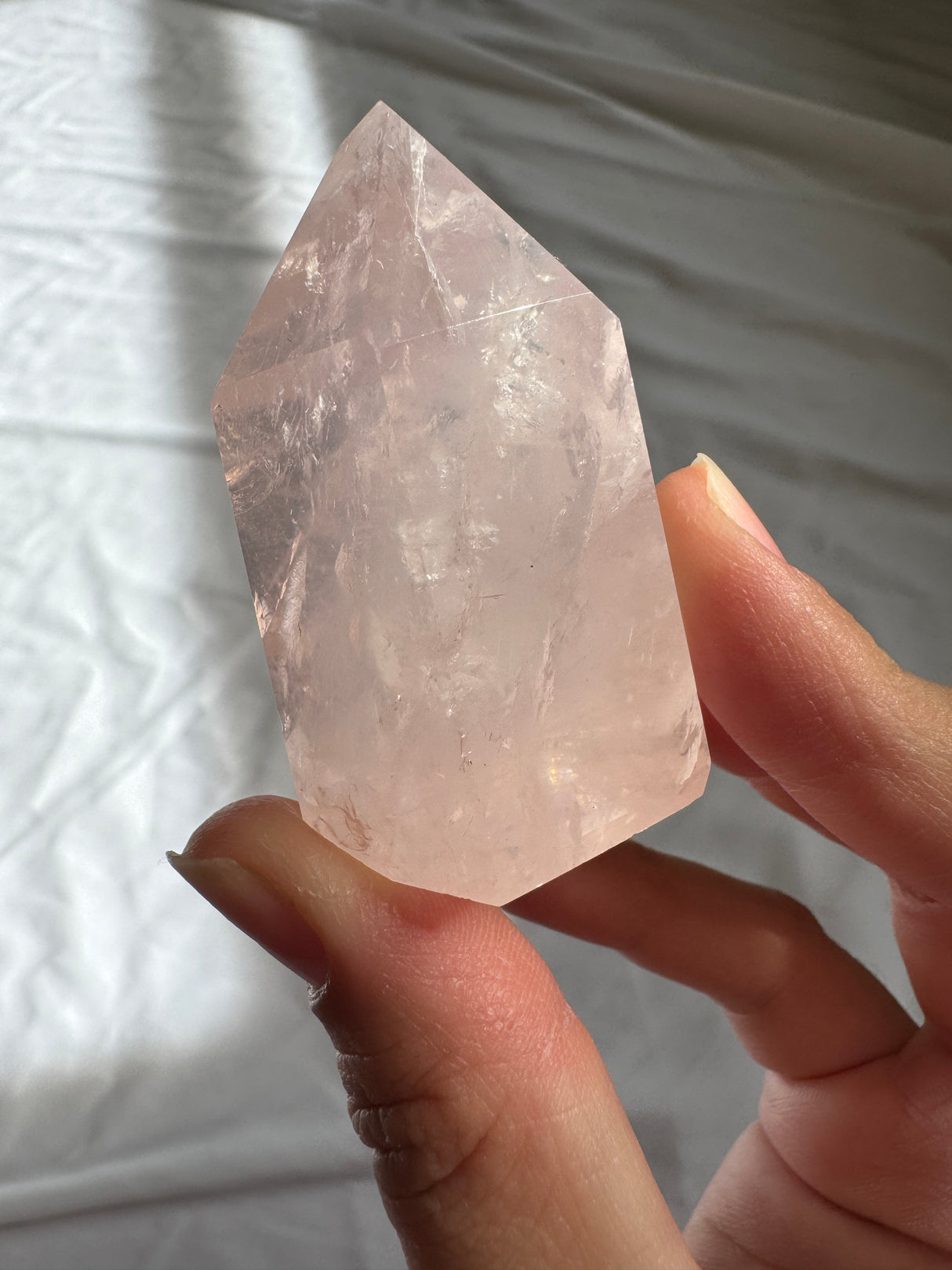 Gemmy Rose Quartz Tower