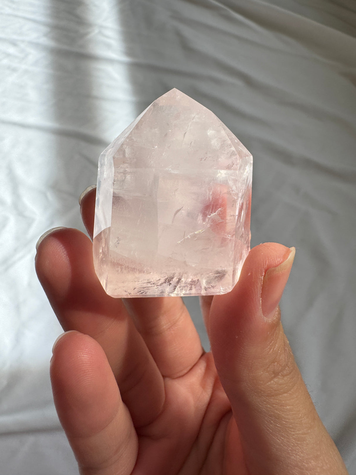 Gemmy Rose Quartz Tower
