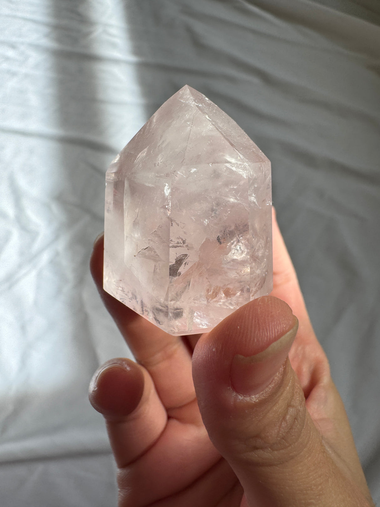 Gemmy Rose Quartz Tower