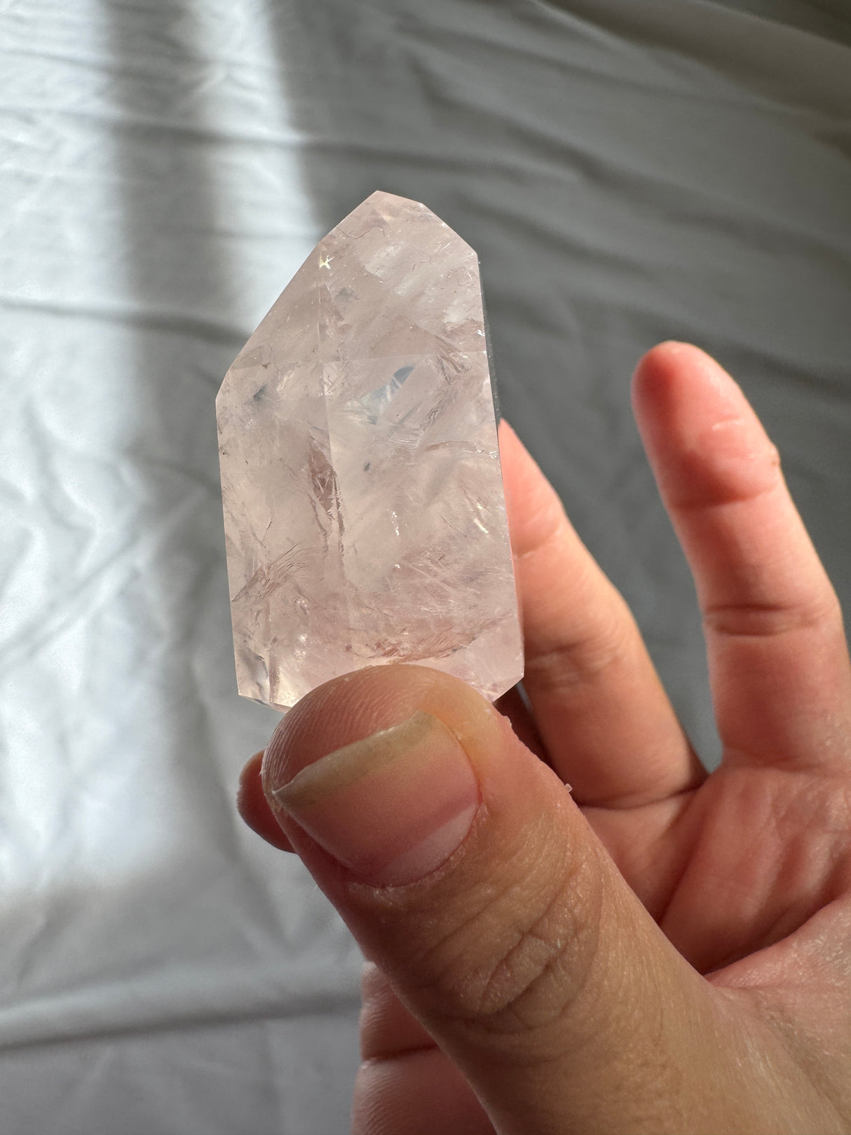 Gemmy Rose Quartz Tower