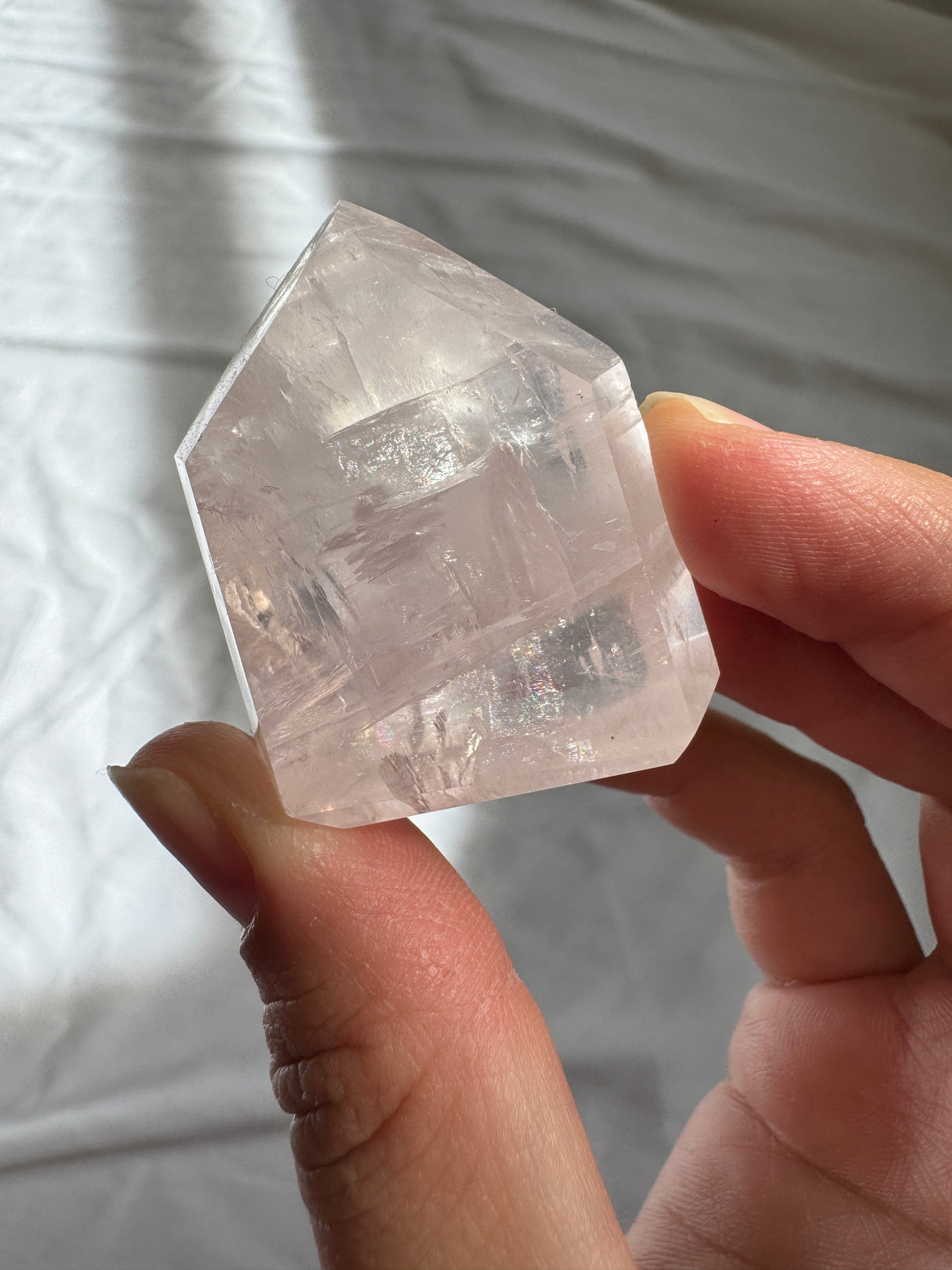 Gemmy Rose Quartz Tower