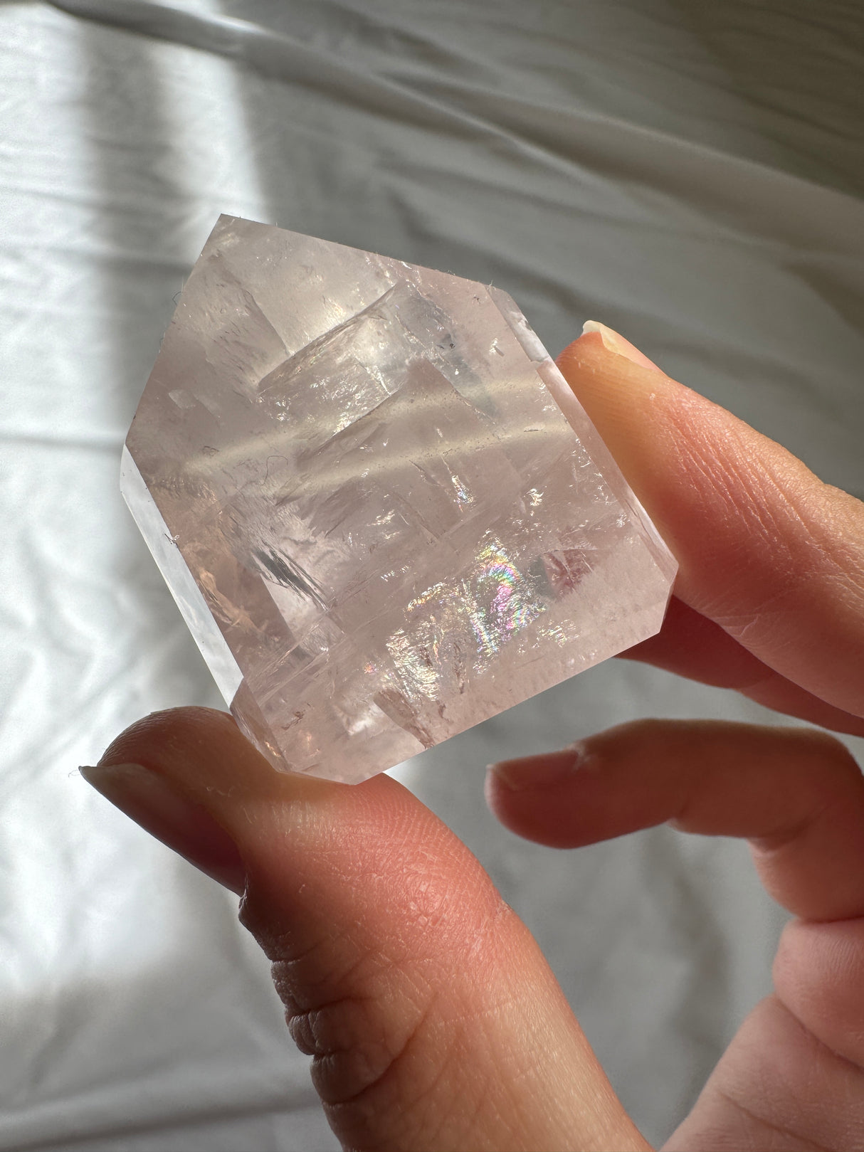 Gemmy Rose Quartz Tower