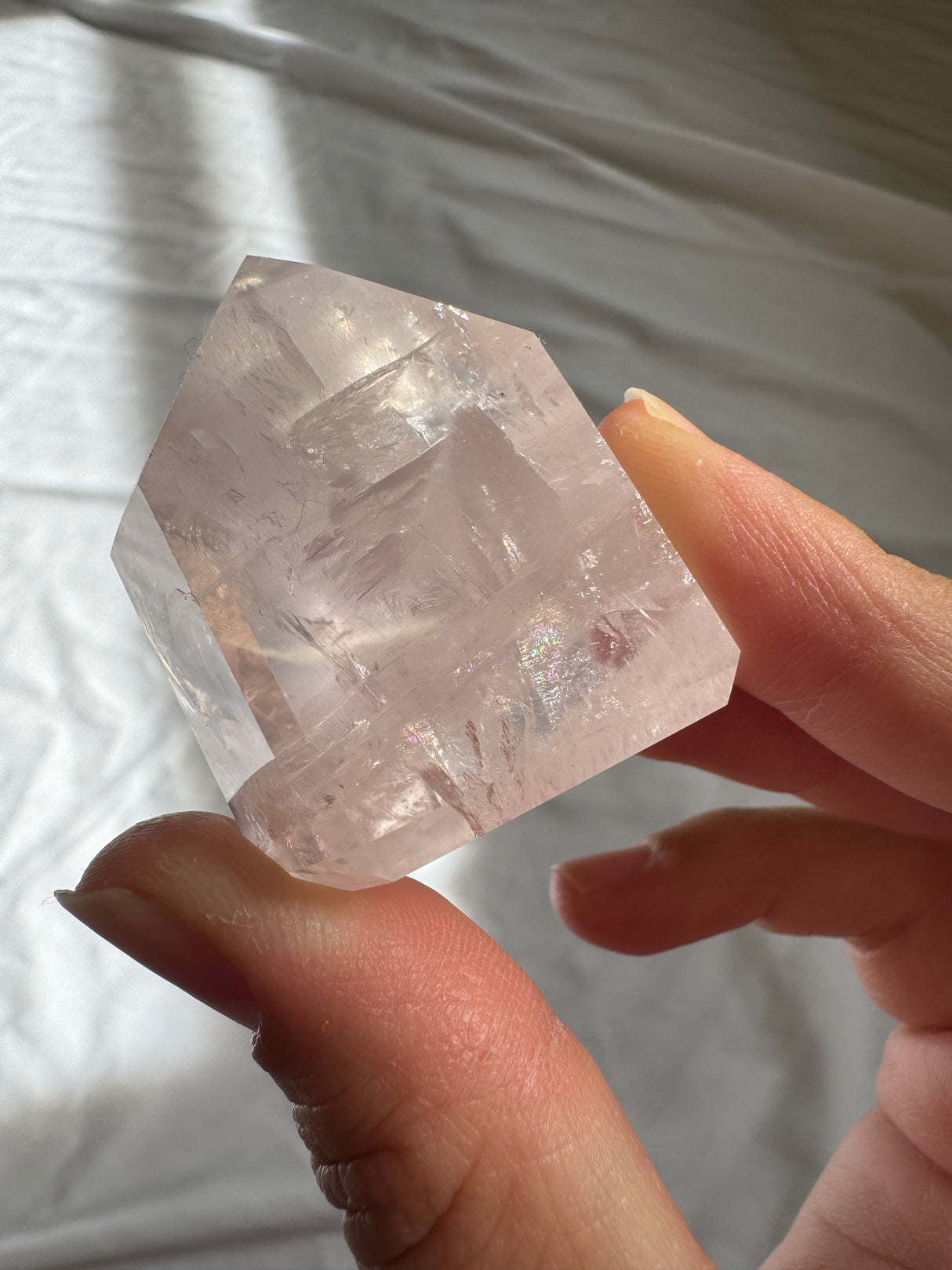 Gemmy Rose Quartz Tower