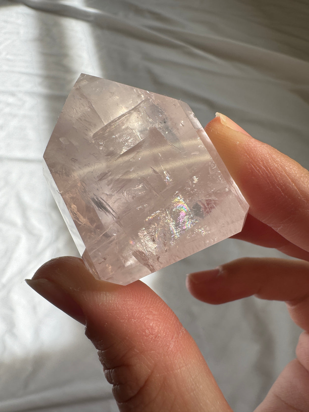 Gemmy Rose Quartz Tower