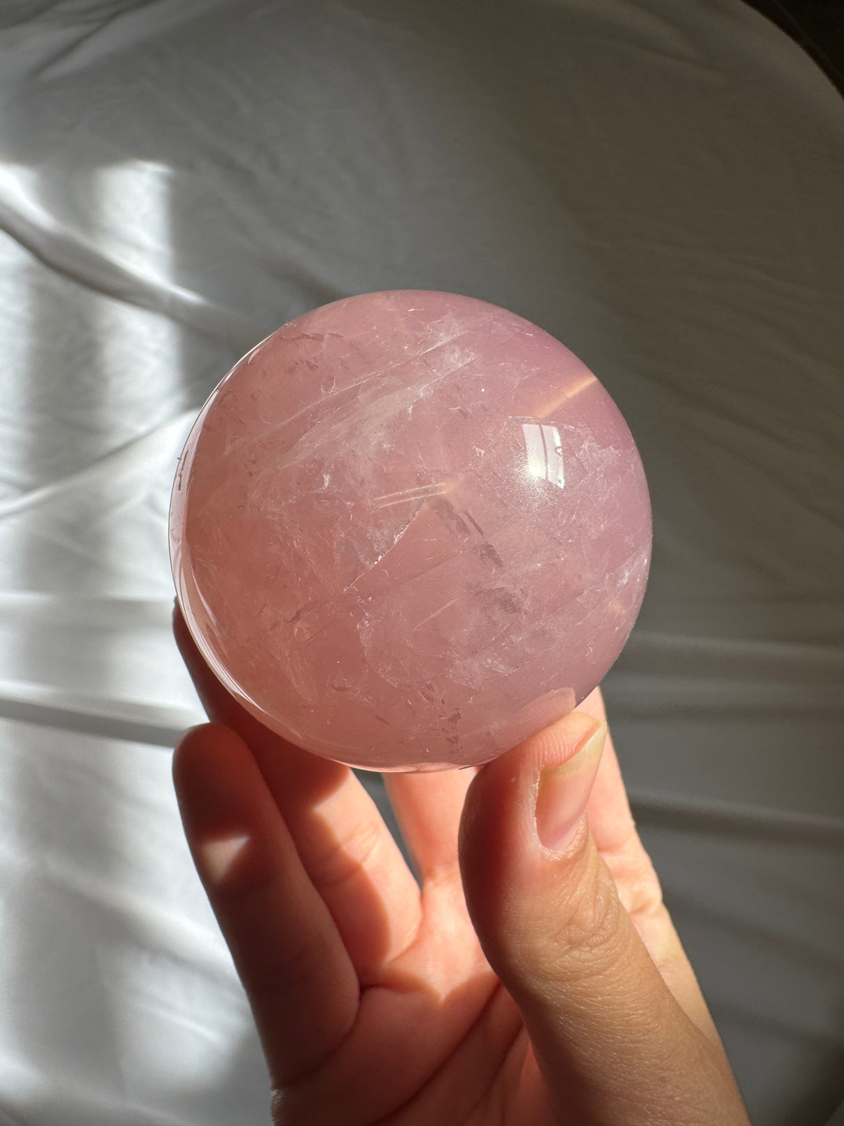 Juicy Star Rose Quartz Sphere
