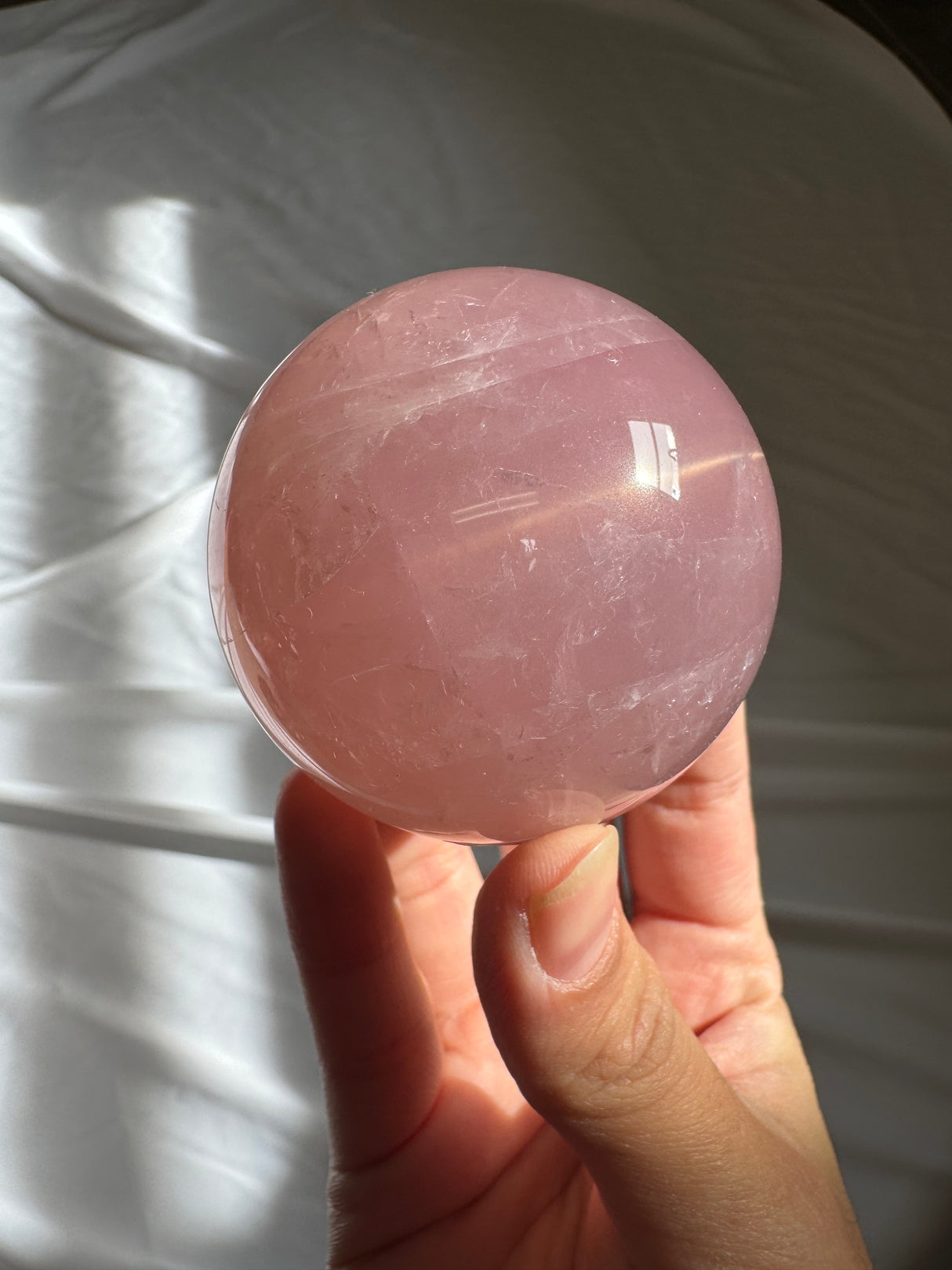 Juicy Star Rose Quartz Sphere