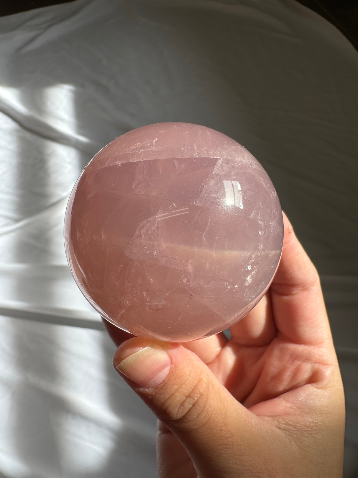 Juicy Star Rose Quartz Sphere