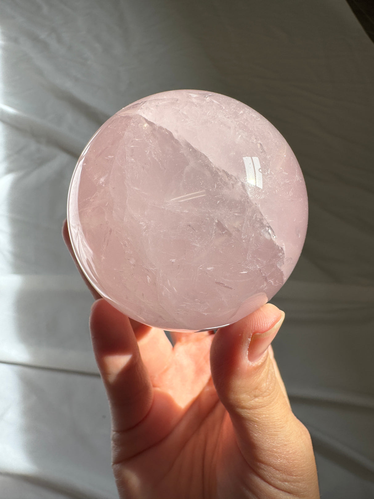 Star Rose Quartz Sphere