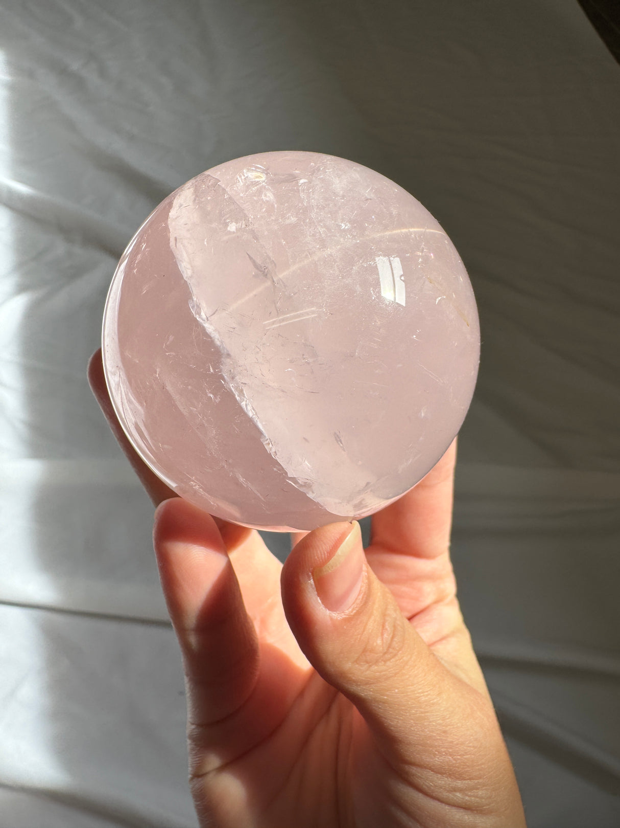 Star Rose Quartz Sphere