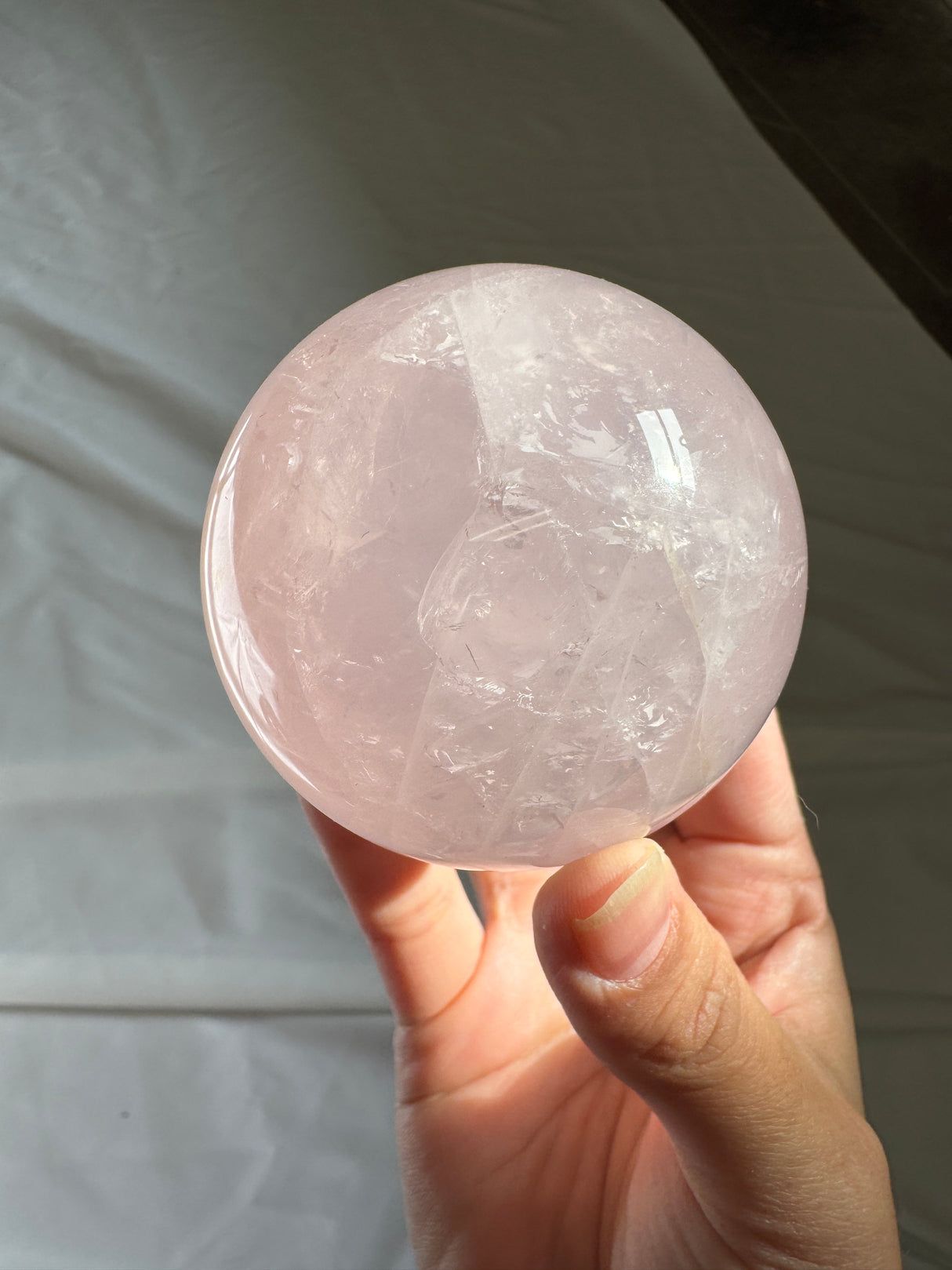 Star Rose Quartz Sphere