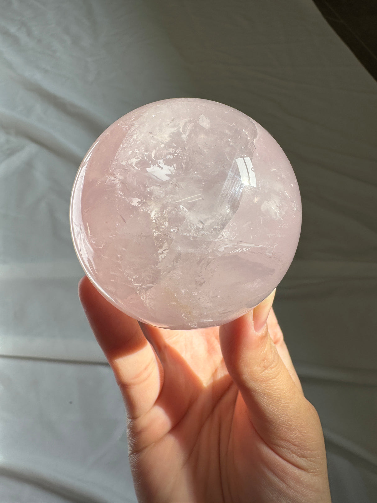 Star Rose Quartz Sphere