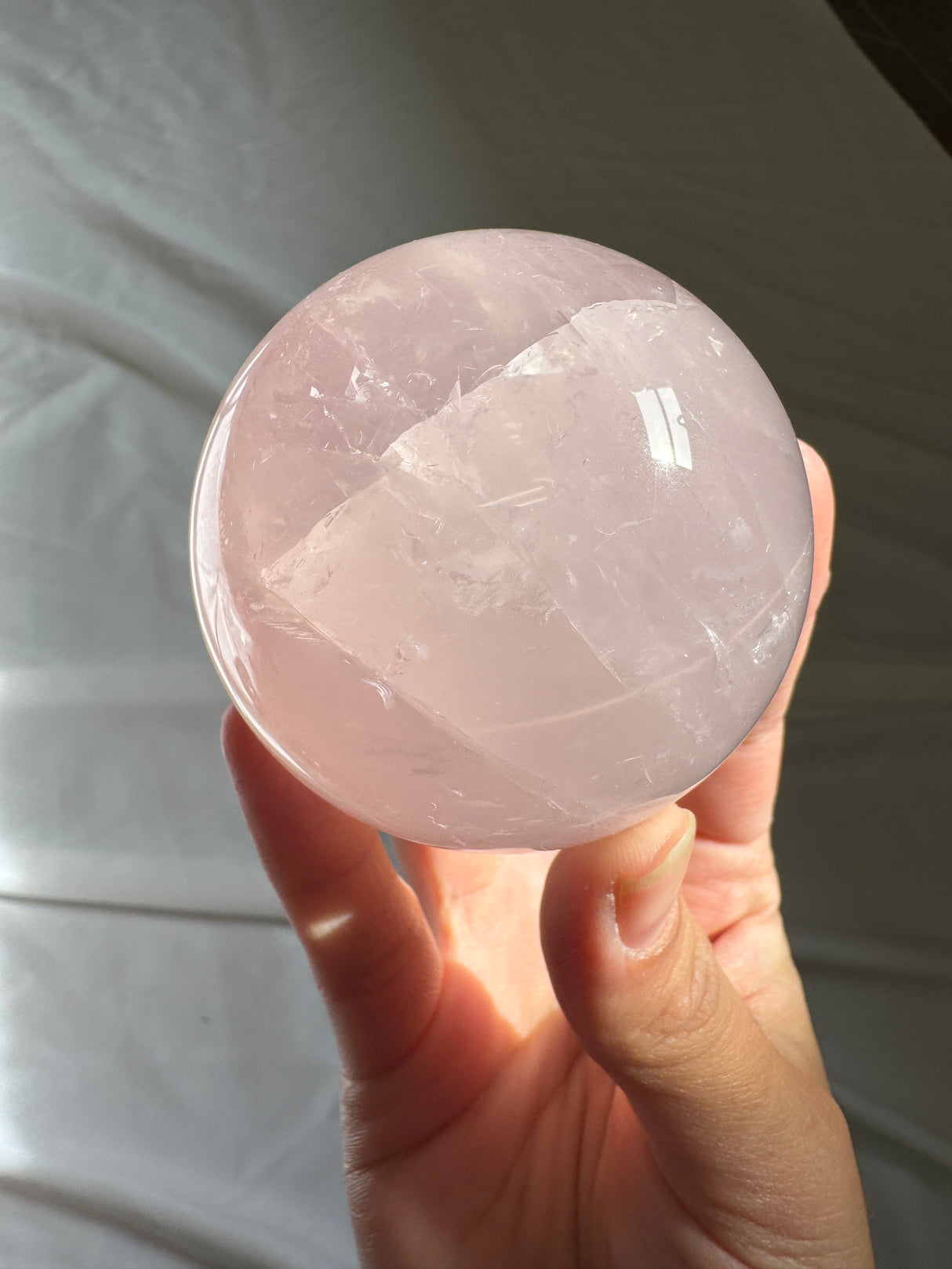 Star Rose Quartz Sphere