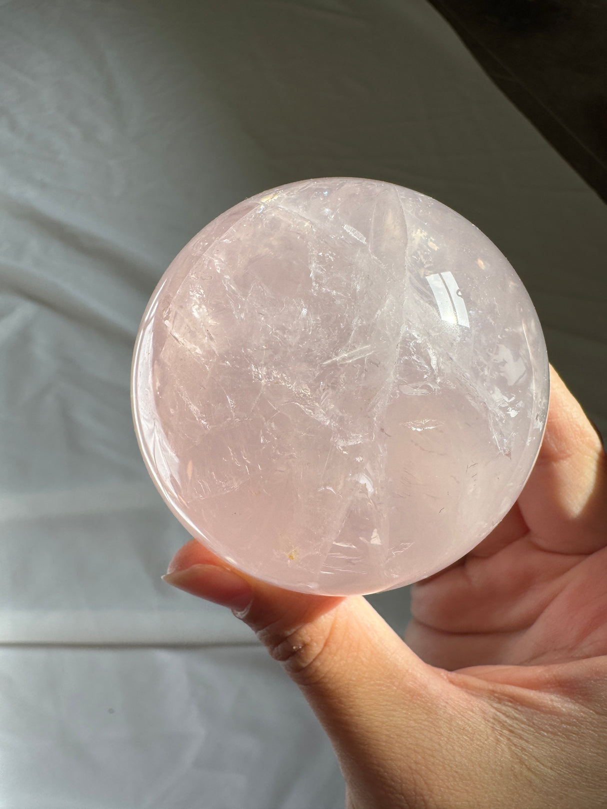 Star Rose Quartz Sphere