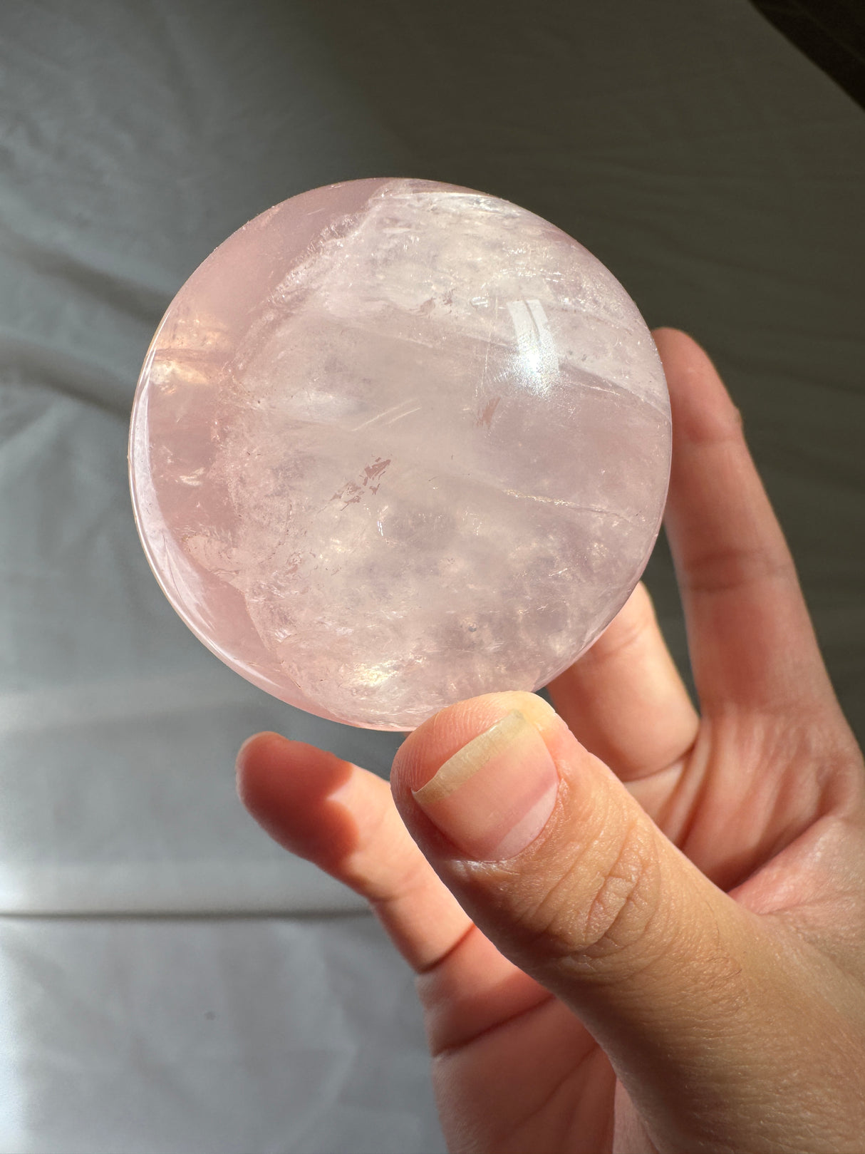 Gemmy Star Rose Quartz Sphere