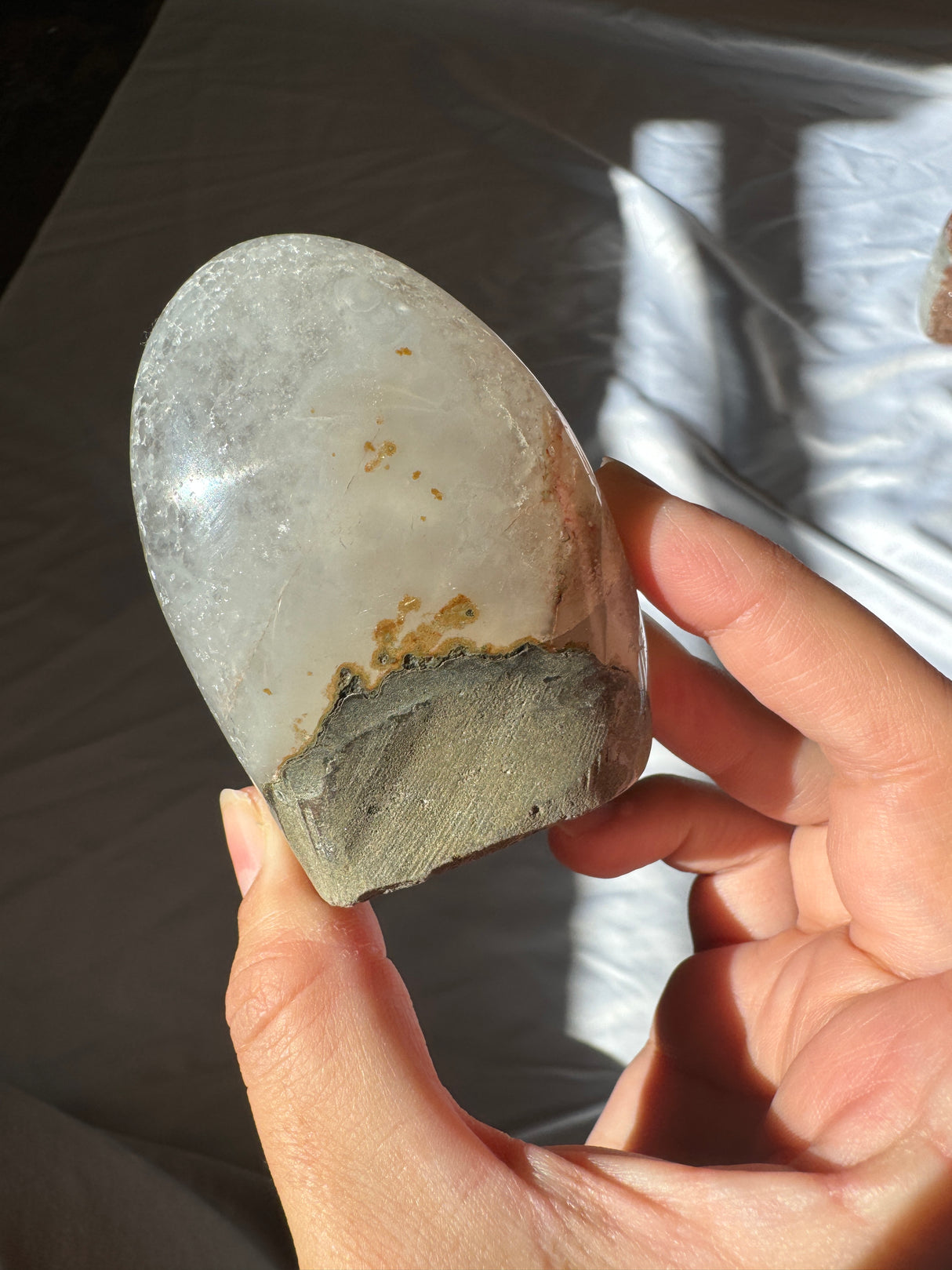 Pink Druzy Rainbow Amethyst Cut Base