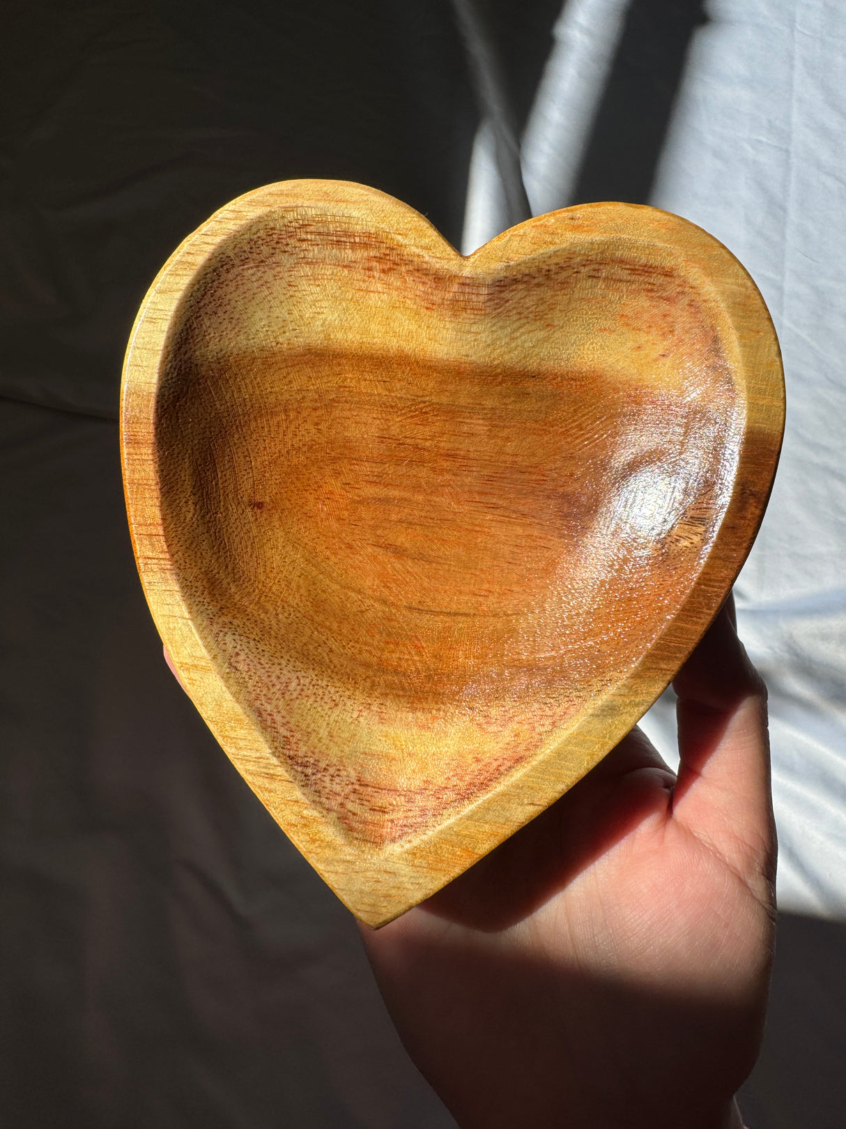 Wooden Heart Bowl