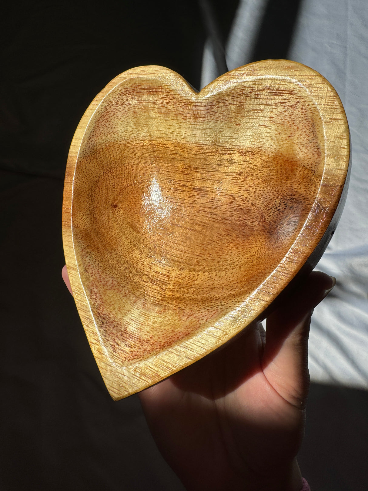 Wooden Heart Bowl