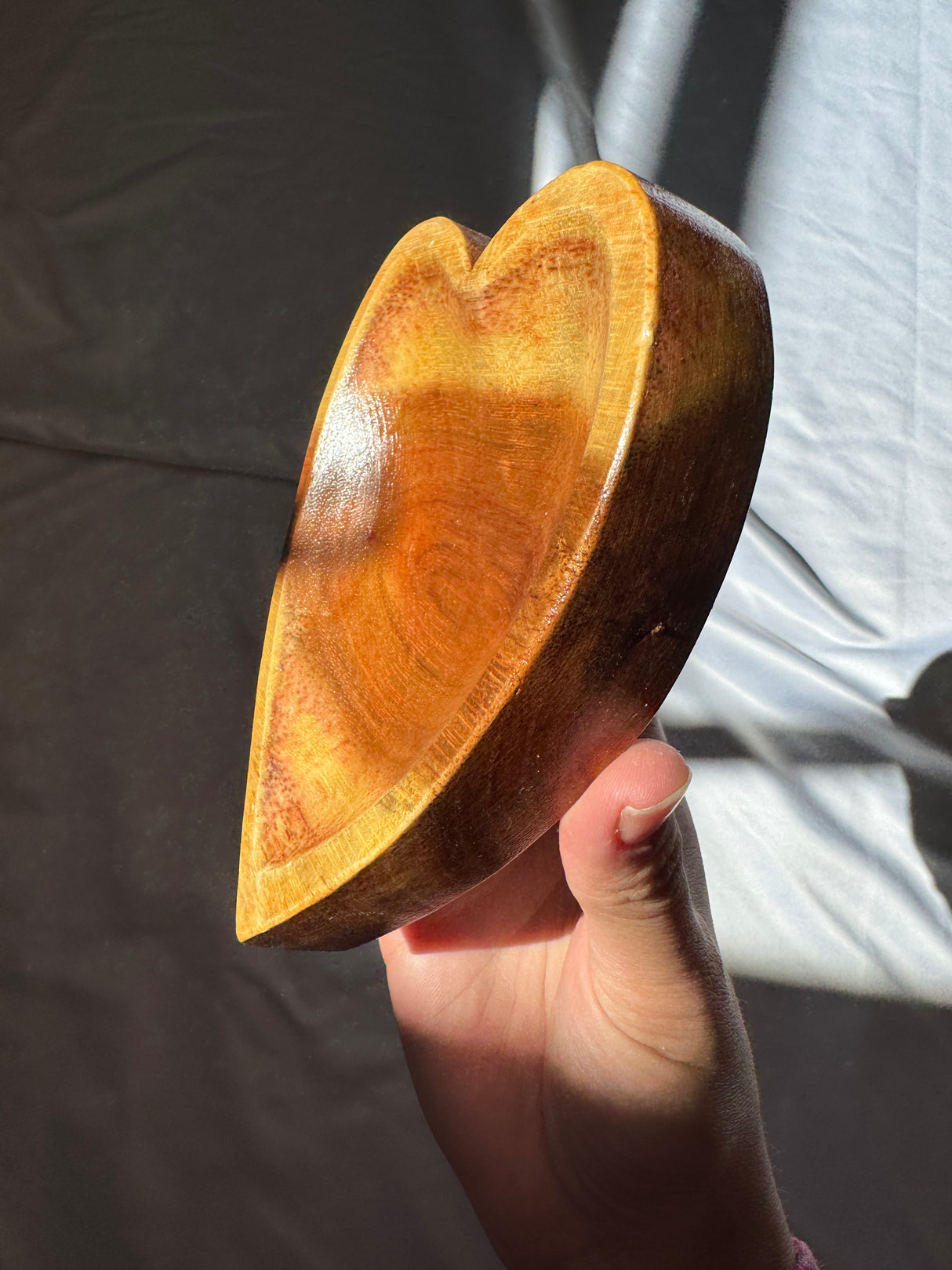 Wooden Heart Bowl