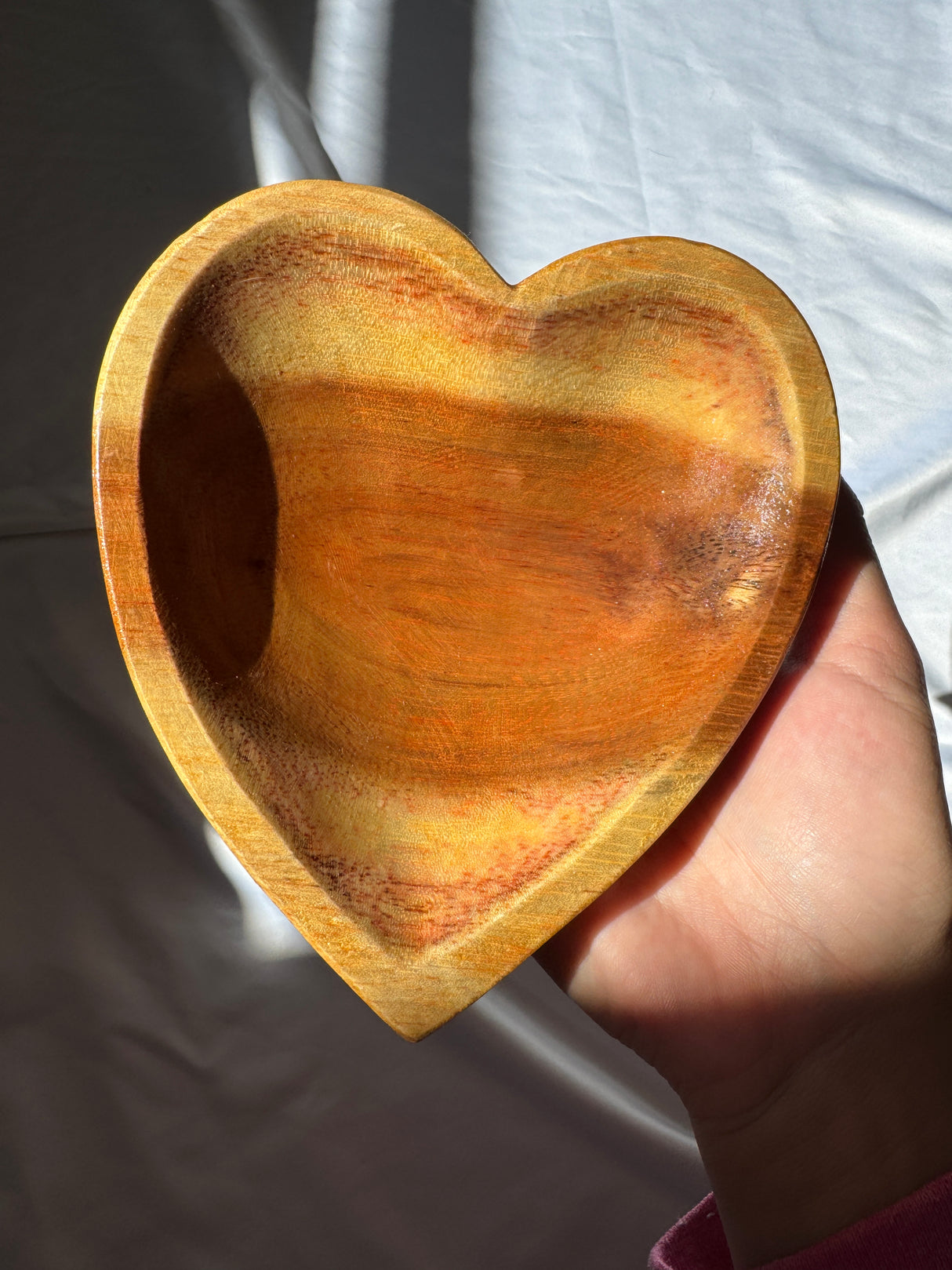 Wooden Heart Bowl