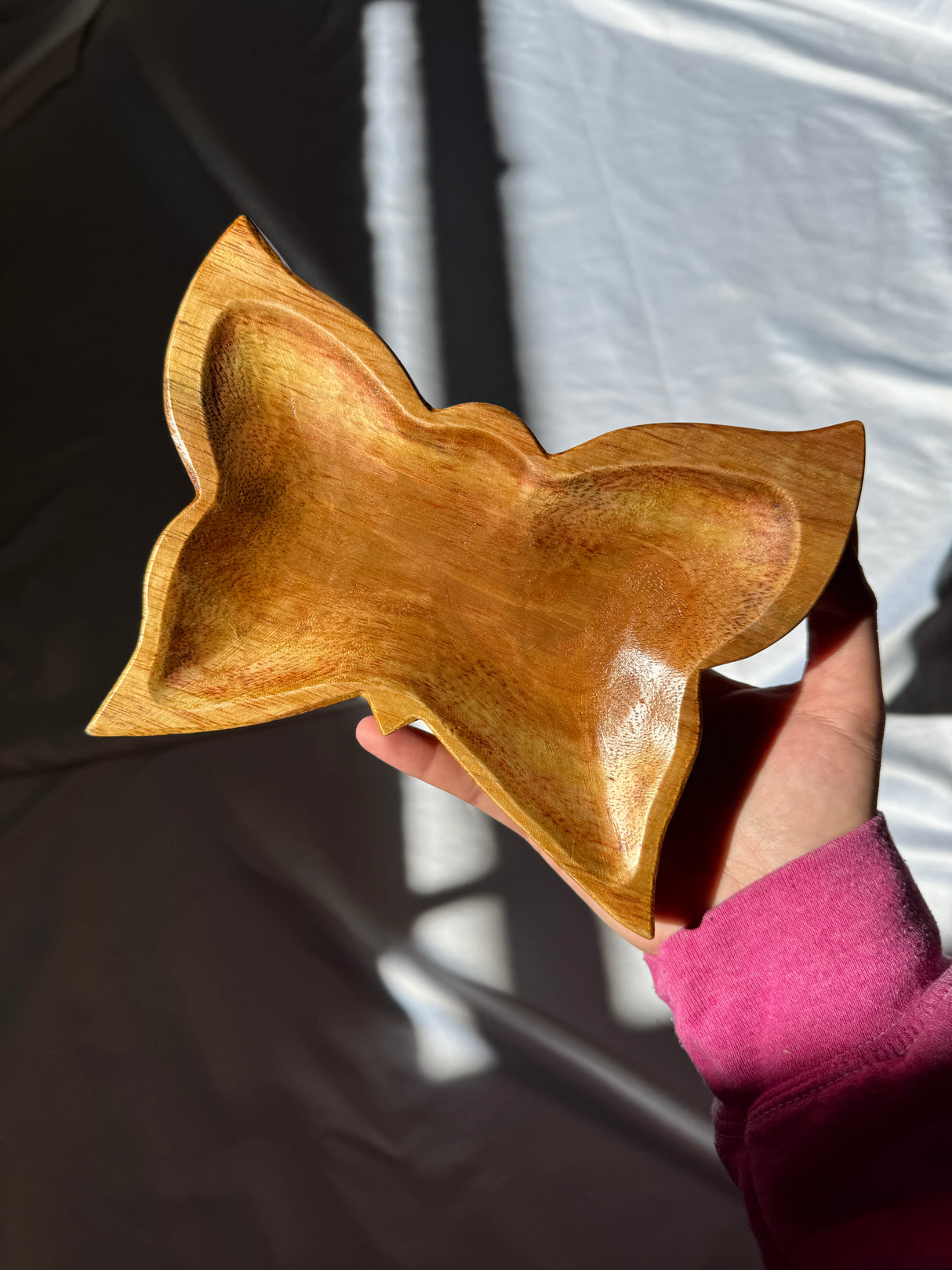 Wooden Butterfly Bowl