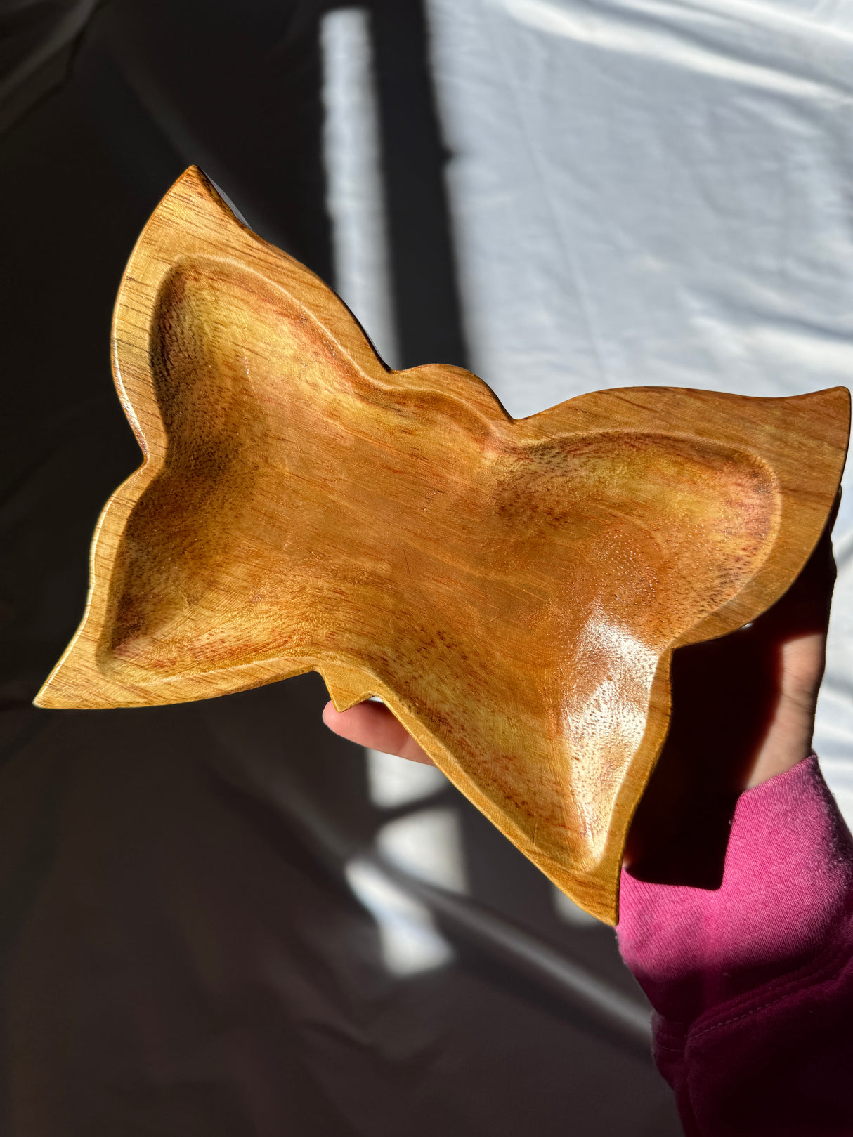 Wooden Butterfly Bowl