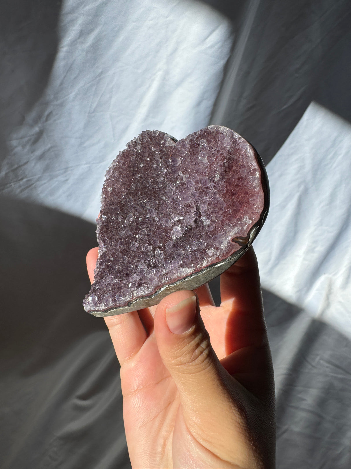 Uruguayan Amethyst Heart