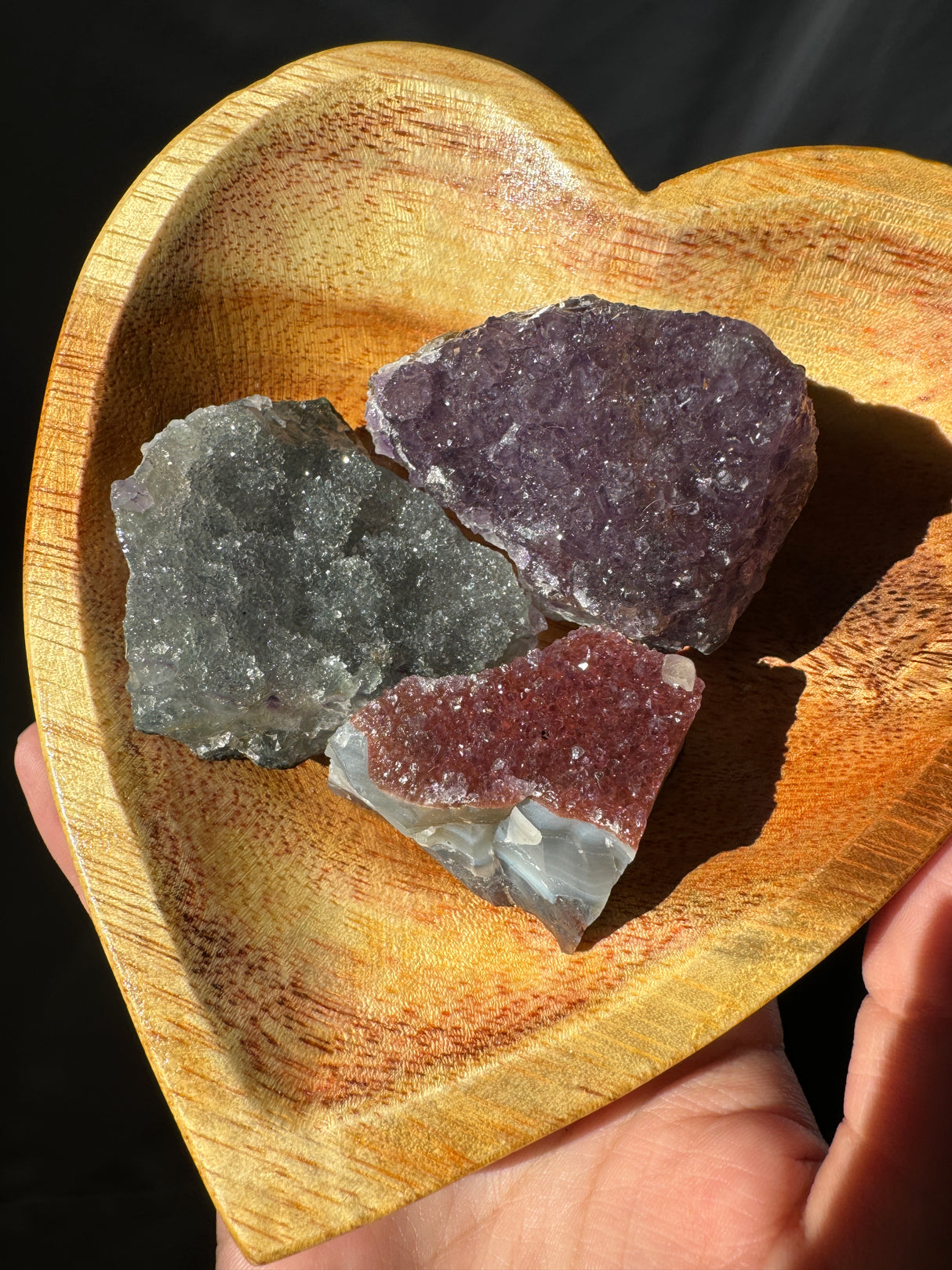 Raw Rainbow Amethyst Set (Bowl not included)