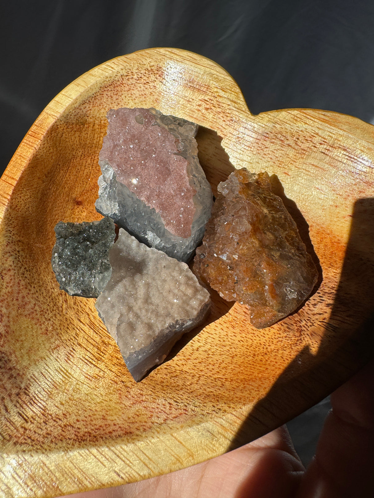 Raw Rainbow Amethyst Set (Bowl not included)