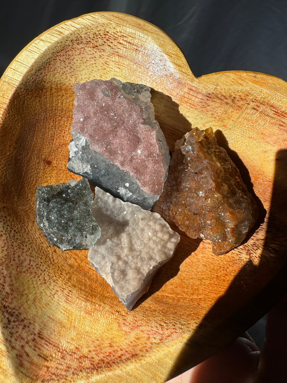 Raw Rainbow Amethyst Set (Bowl not included)