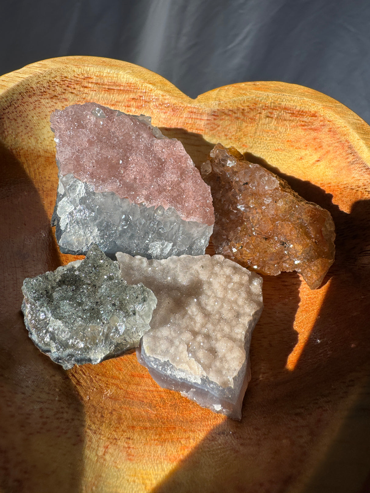 Raw Rainbow Amethyst Set (Bowl not included)