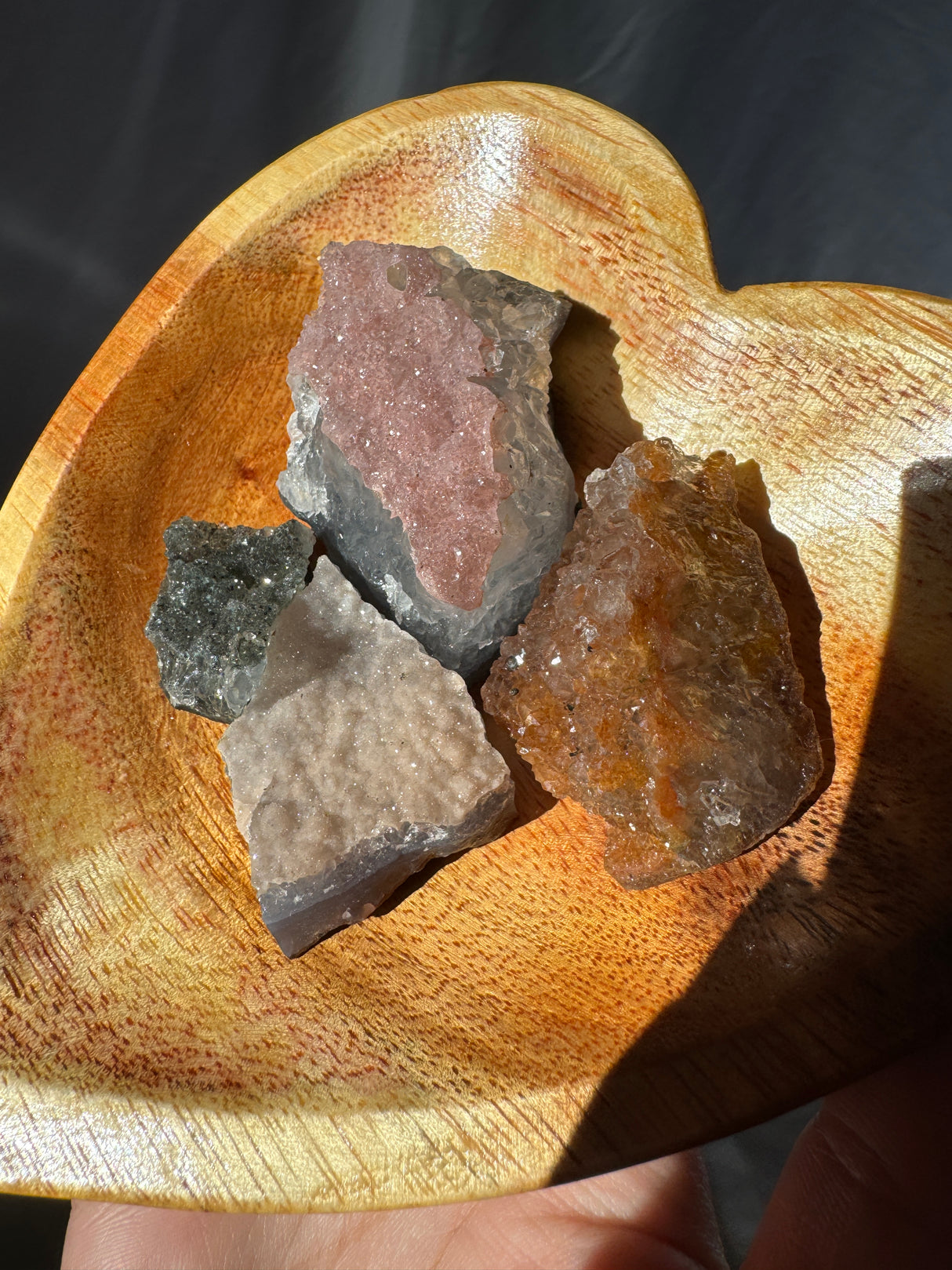 Raw Rainbow Amethyst Set (Bowl not included)