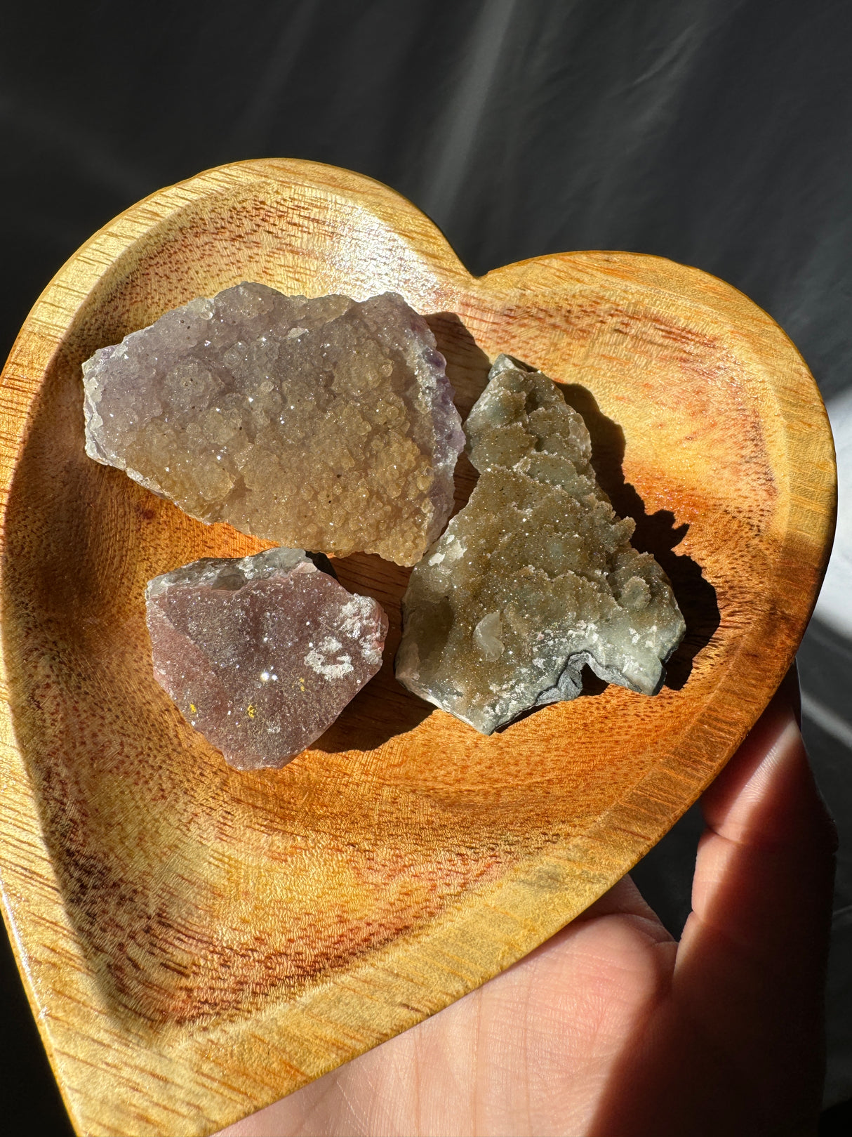 Raw Rainbow Amethyst Set (Bowl not included)