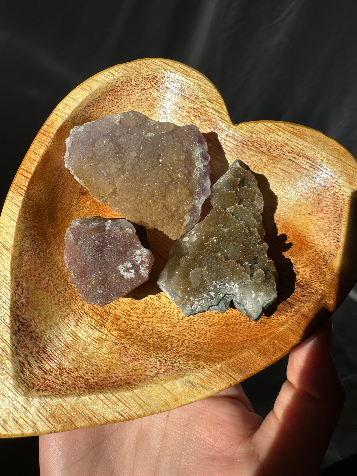 Raw Rainbow Amethyst Set (Bowl not included)