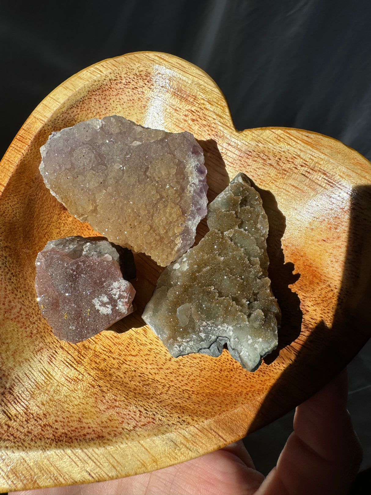 Raw Rainbow Amethyst Set (Bowl not included)