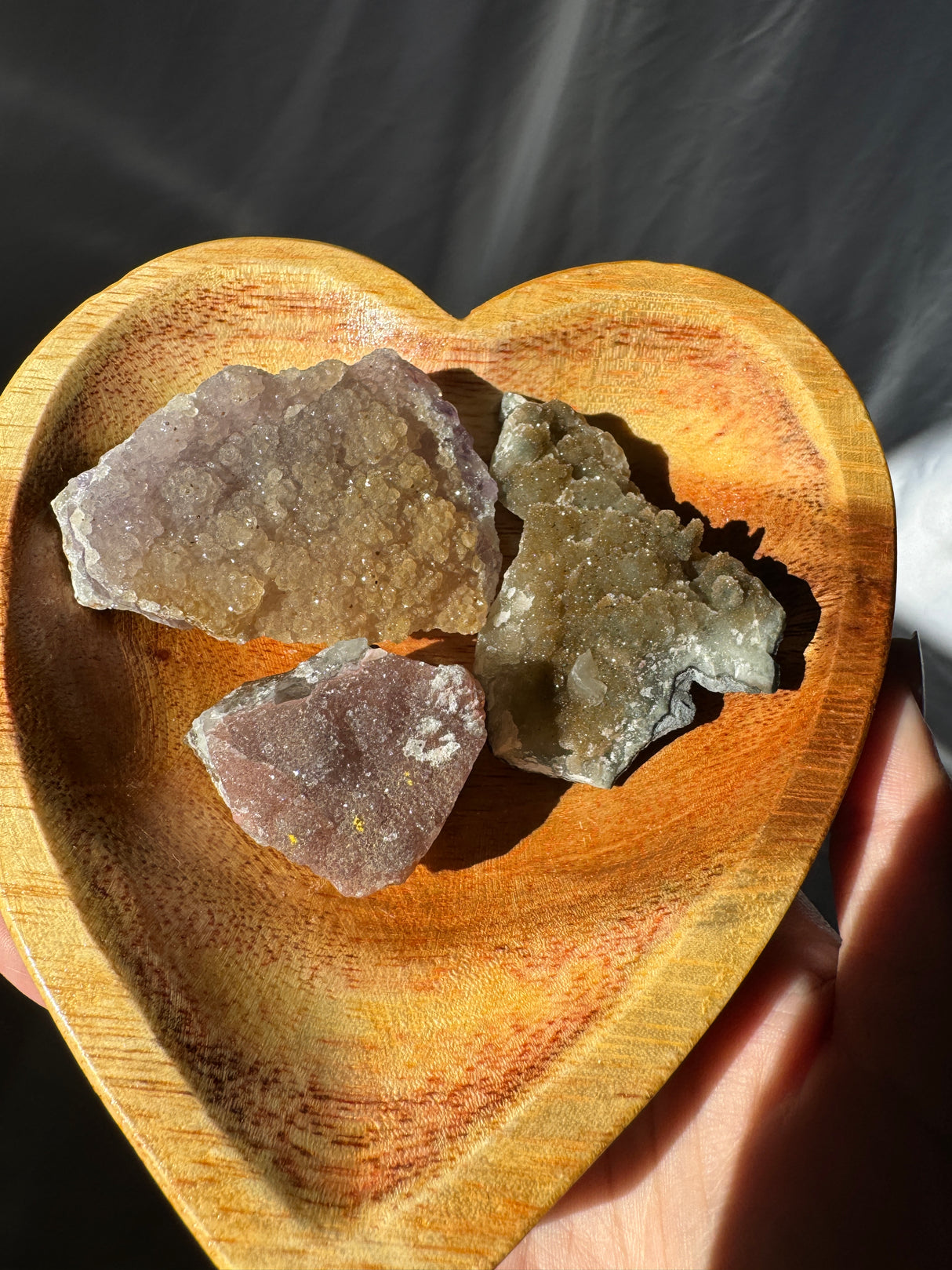 Raw Rainbow Amethyst Set (Bowl not included)