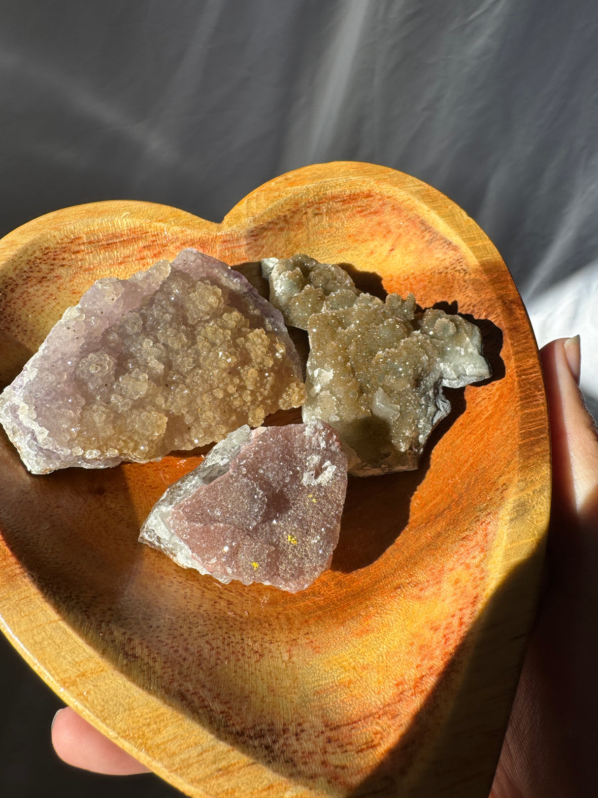 Raw Rainbow Amethyst Set (Bowl not included)