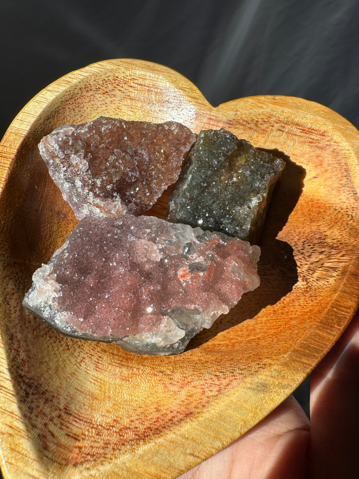 Raw Rainbow Amethyst Set (Bowl not included)