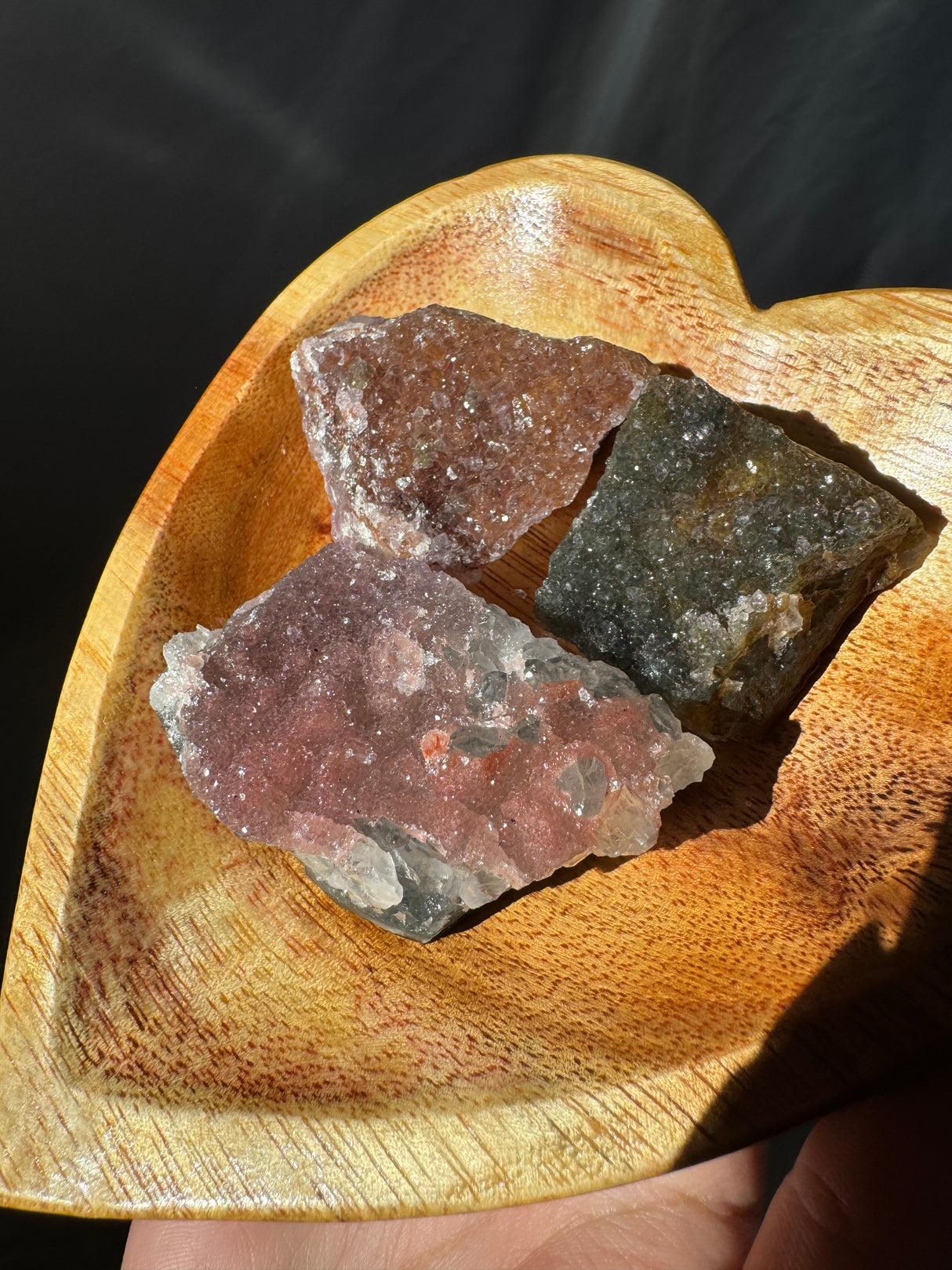 Raw Rainbow Amethyst Set (Bowl not included)