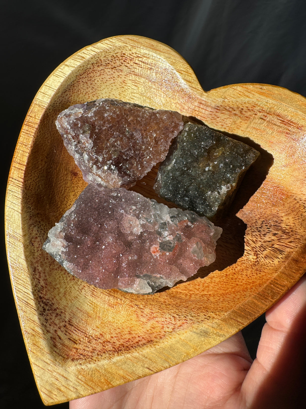 Raw Rainbow Amethyst Set (Bowl not included)