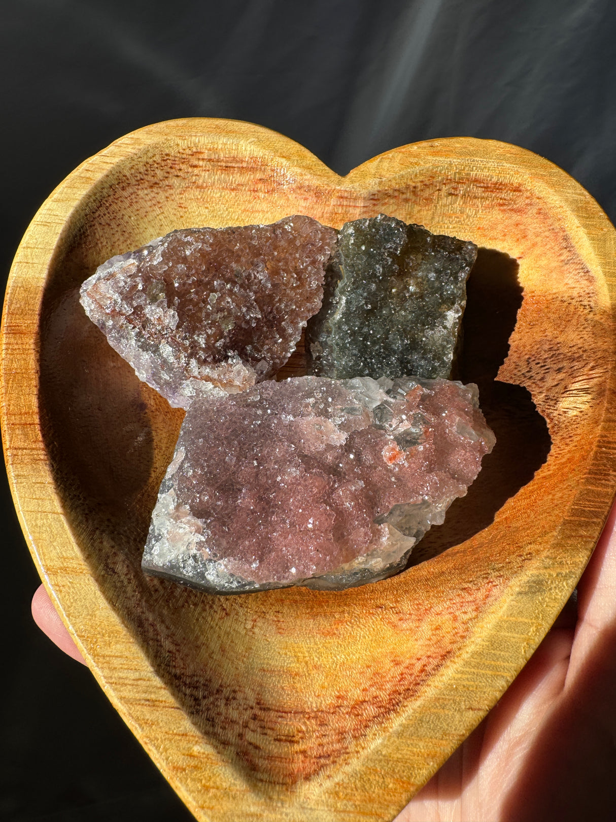 Raw Rainbow Amethyst Set (Bowl not included)