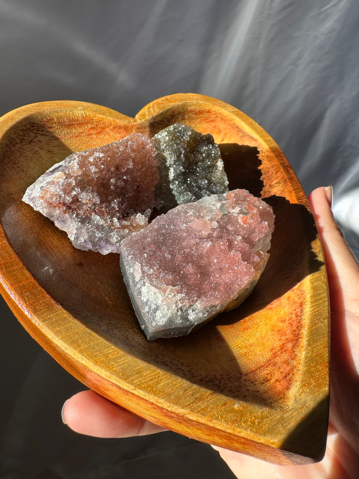 Raw Rainbow Amethyst Set (Bowl not included)