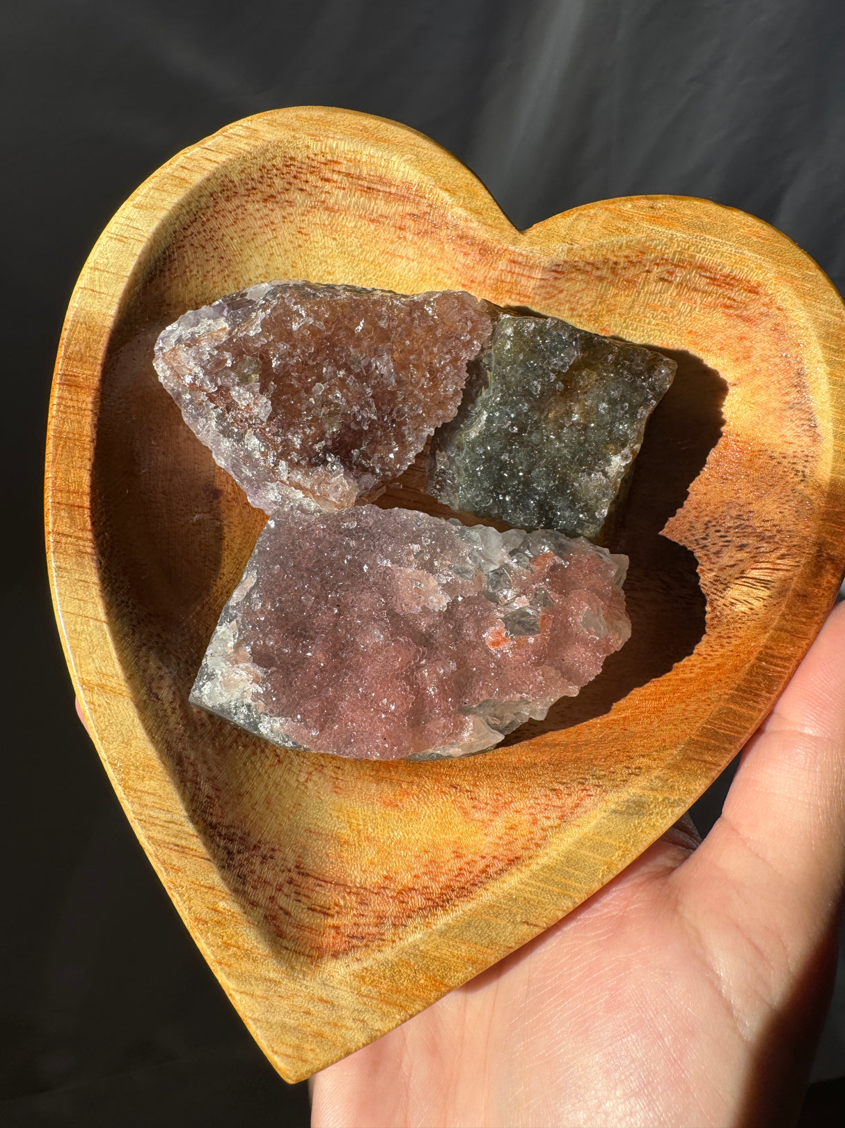 Raw Rainbow Amethyst Set (Bowl not included)