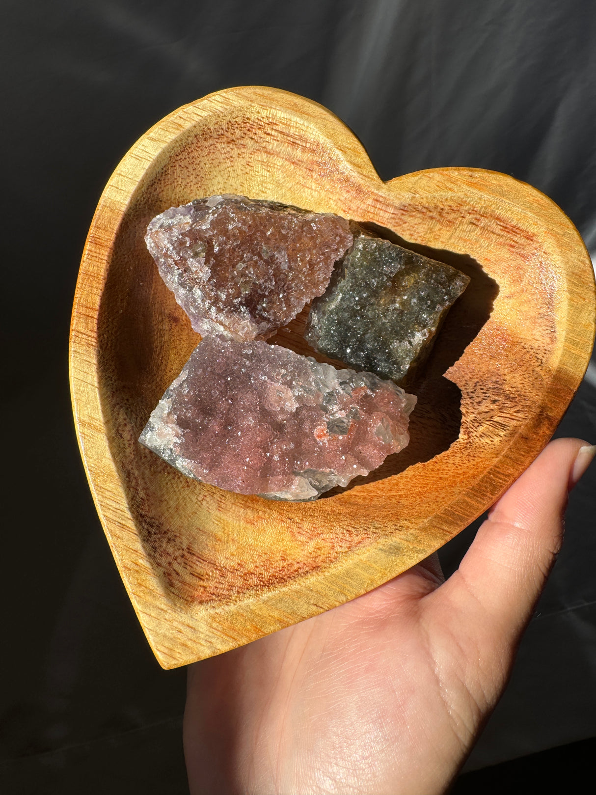 Raw Rainbow Amethyst Set (Bowl not included)