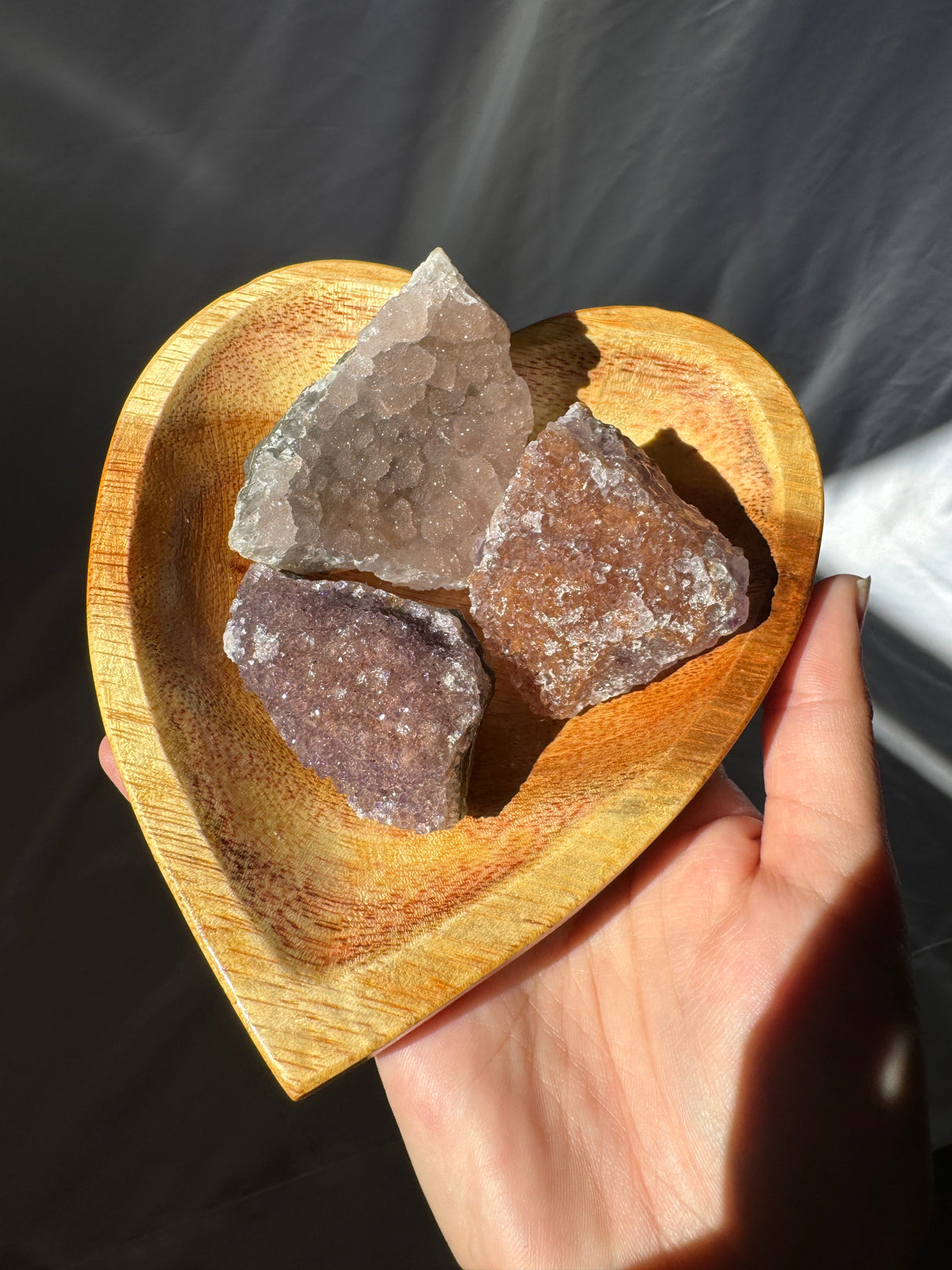 Raw Rainbow Amethyst Set (Bowl not included)