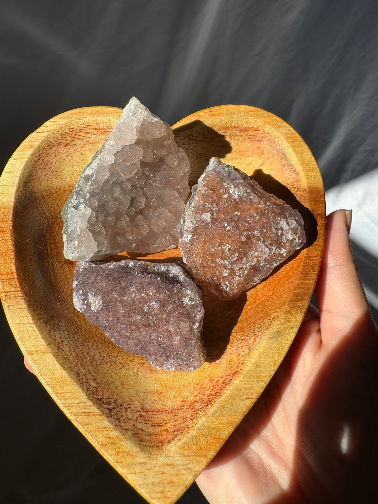 Raw Rainbow Amethyst Set (Bowl not included)